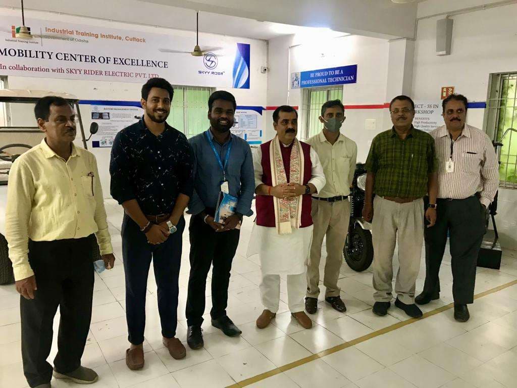 Talcher ITI EV lab installation — Odisha