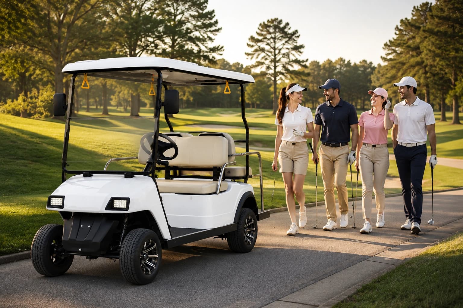 LINKSMAN PRO — The Ultimate 4-Seater Electric Golf Cart for Comfort and Sustainability