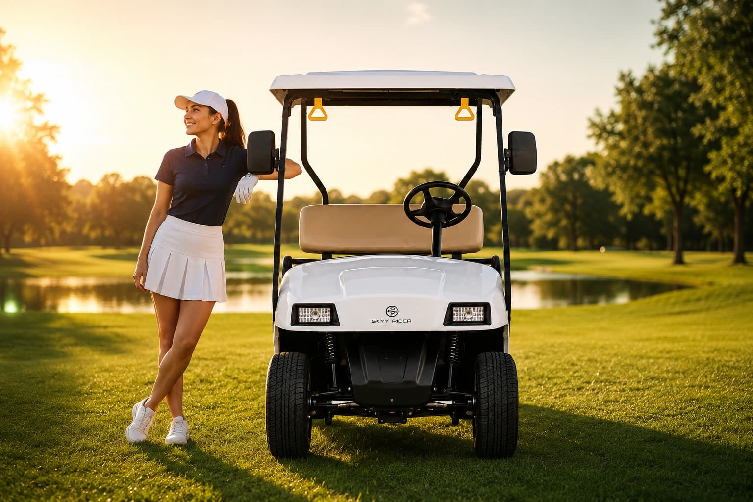 LINKSMAN — The Ultimate 2-Seater Electric Golf Cart for Comfort and Sustainability