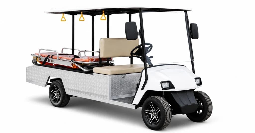 AMBULANCE Orange Stretcher Cart — photo 2 of 3