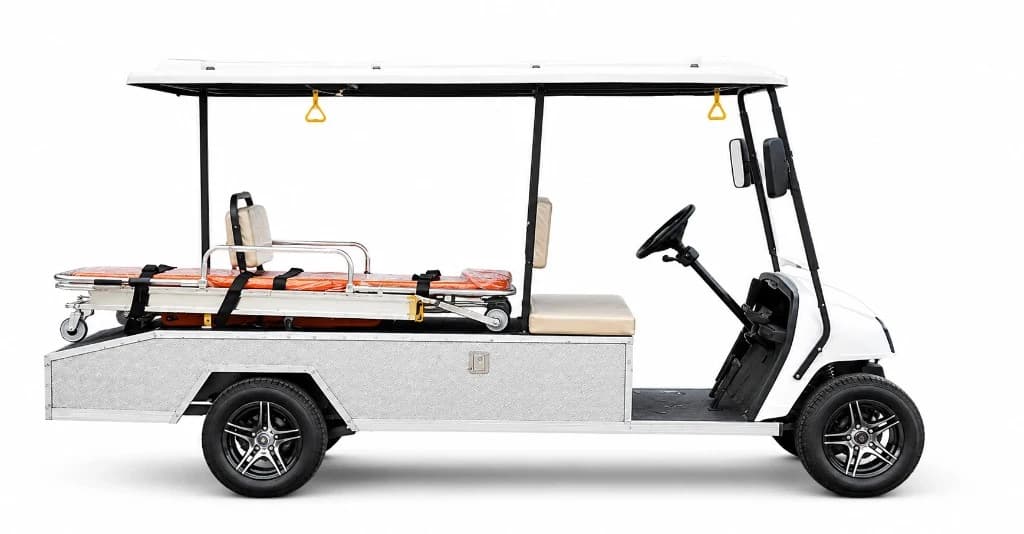 AMBULANCE Orange Stretcher Cart — photo 3 of 3