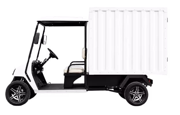 DELIVERY VAN — Streamline Indoor Logistics with Our Compact and Efficient Golf Cart Delivery Vehicle