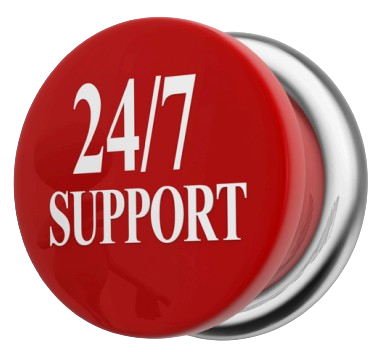 24/7 support team